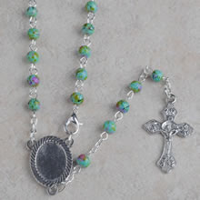 Glass beads rosary